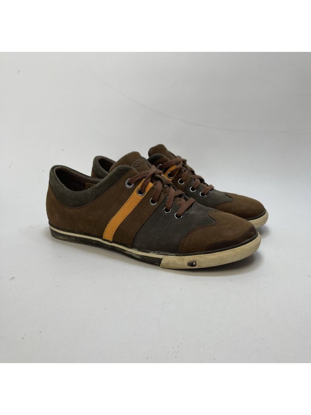 Keen Jackson Rare Unreleased Sample Brown / Orange Genuine Leather Shoes 9 US